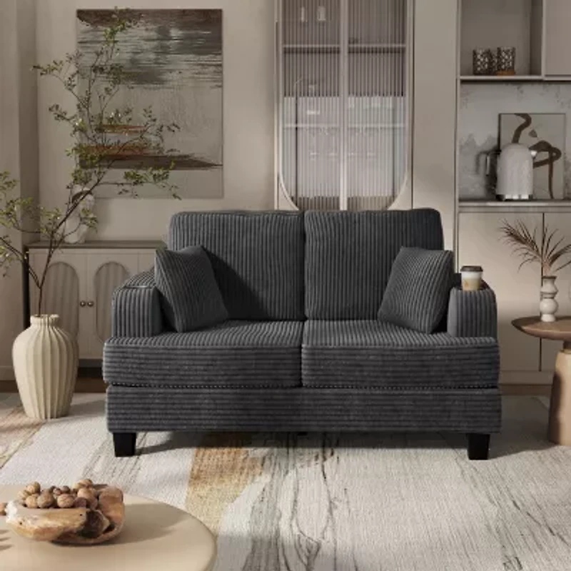 Furniture Of Americ Kasin Upholstered Loveseat