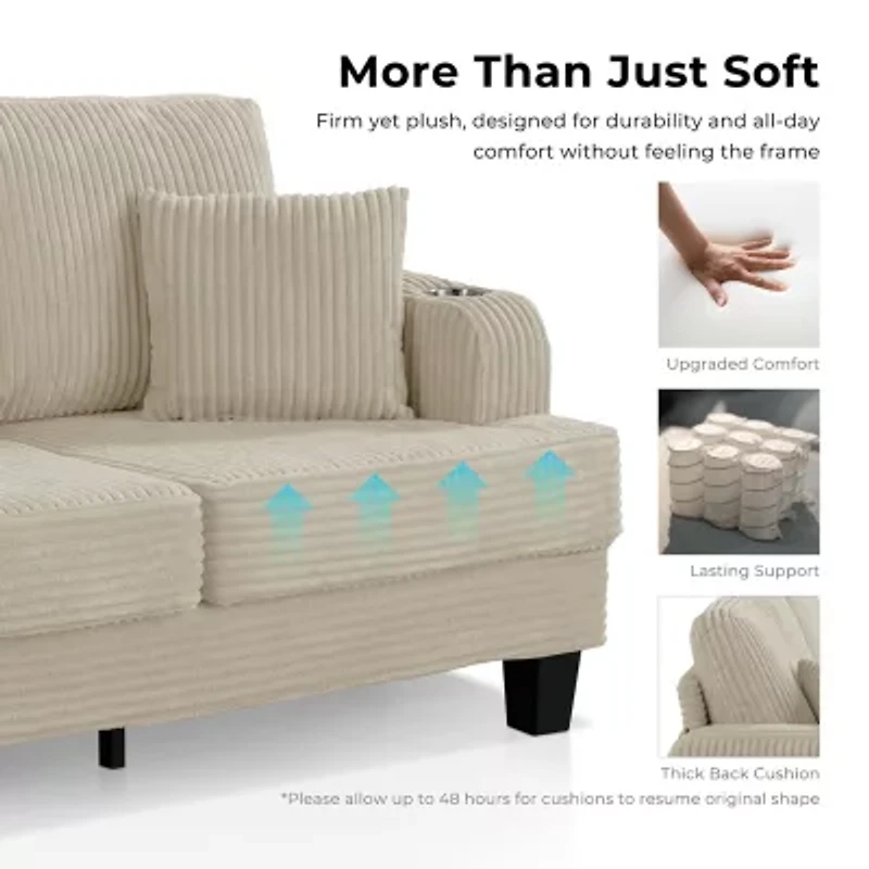 Furniture Of Americ Kasin Upholstered Loveseat