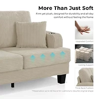 Furniture Of Americ Kasin Upholstered Loveseat