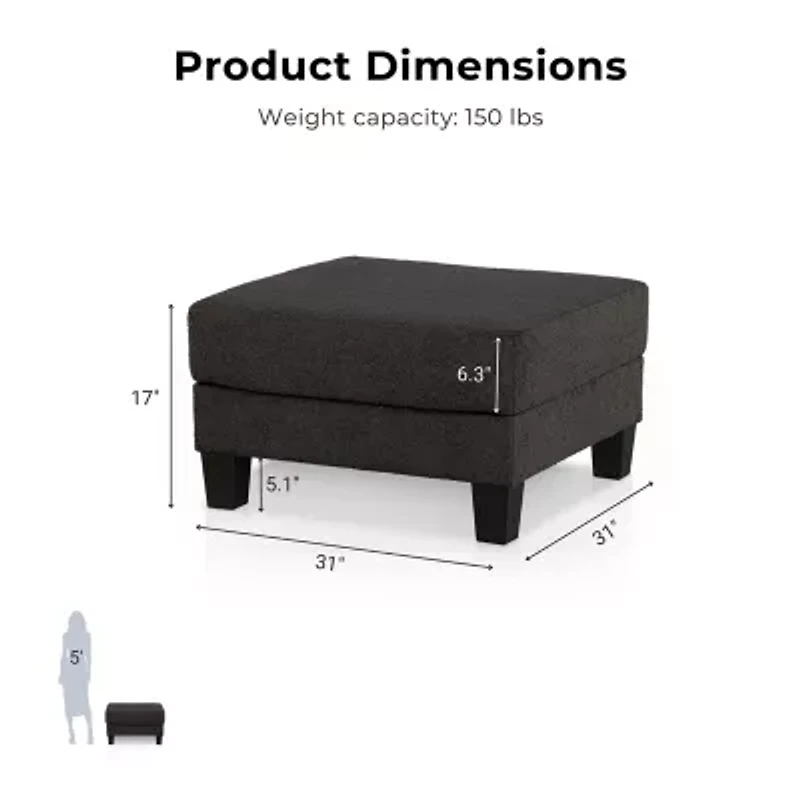 Furniture Of America Colby Storage Ottoman