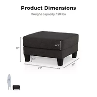 Furniture Of America Colby Storage Ottoman