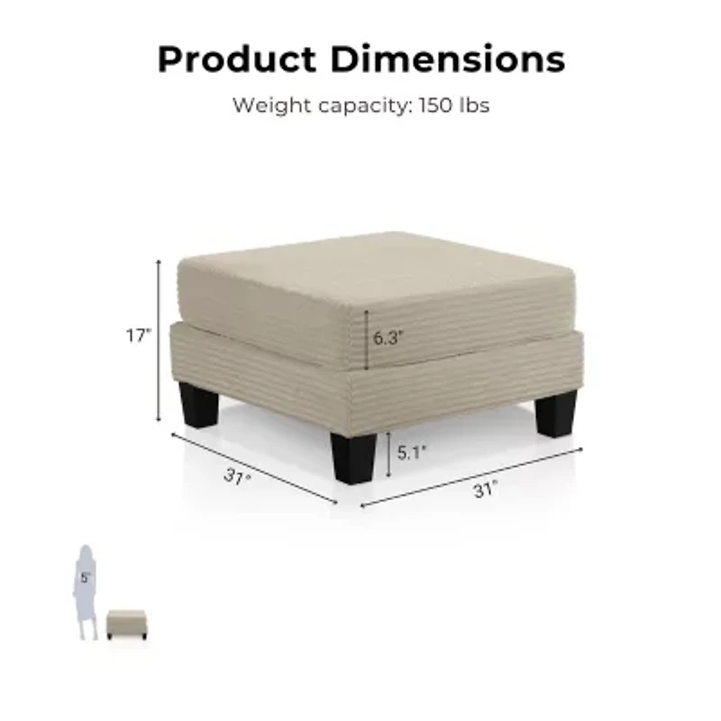 Furniture of America™ Kasin Storage Ottoman