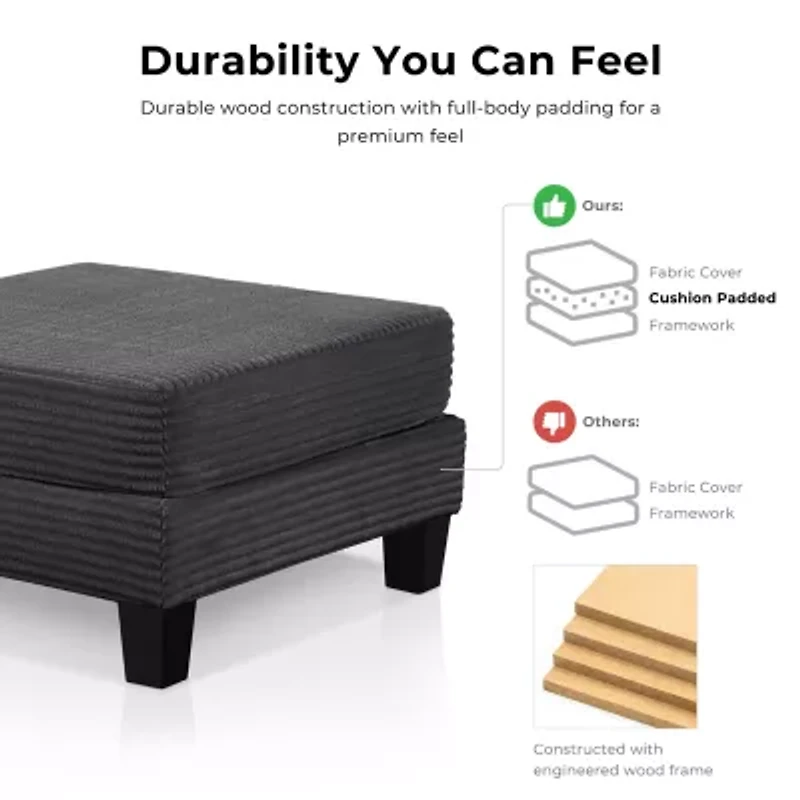 Furniture of America™ Kasin Storage Ottoman