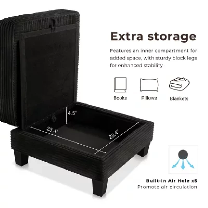 Furniture of America™ Kasin Storage Ottoman