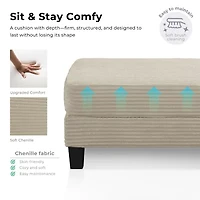Furniture of America™ Kasin Storage Ottoman