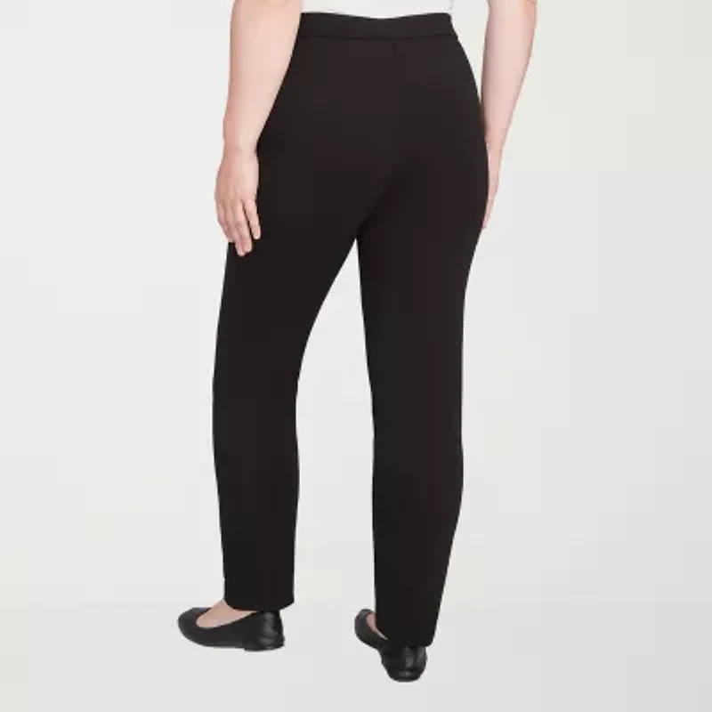Alfred Dunner Jet Setter Womens Straight Pull-On Pant