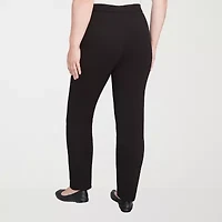 Alfred Dunner Jet Setter Womens Straight Pull-On Pant