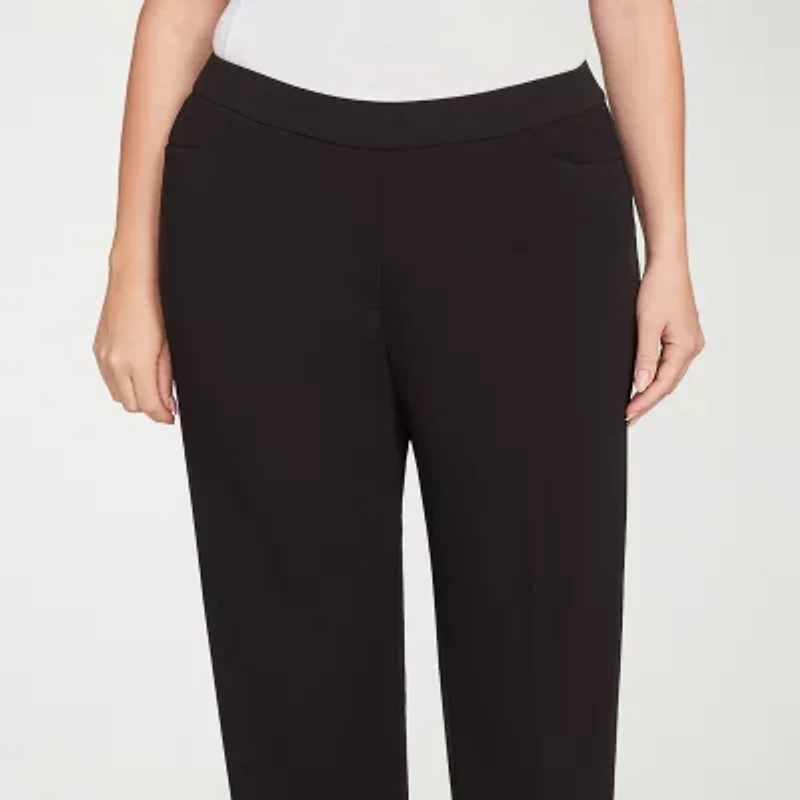 Alfred Dunner Jet Setter Womens Straight Pull-On Pant