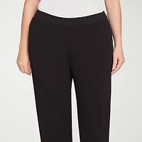 Alfred Dunner Jet Setter Womens Straight Pull-On Pant