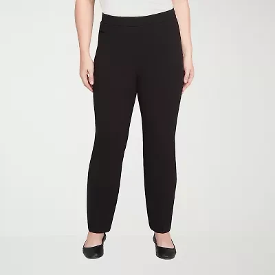 Alfred Dunner Jet Setter Womens Straight Pull-On Pant