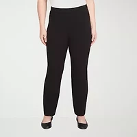 Alfred Dunner Jet Setter Womens Straight Pull-On Pant