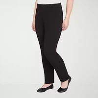 Alfred Dunner Jet Setter Womens Straight Pull-On Pant