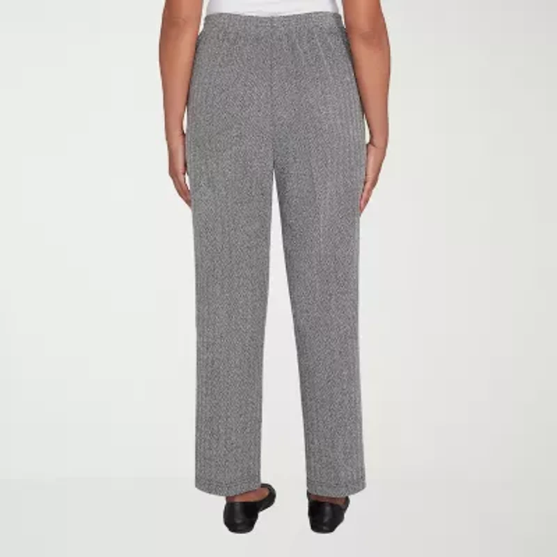 Alfred Dunner Jet Setter Womens Straight Pull-On Pant