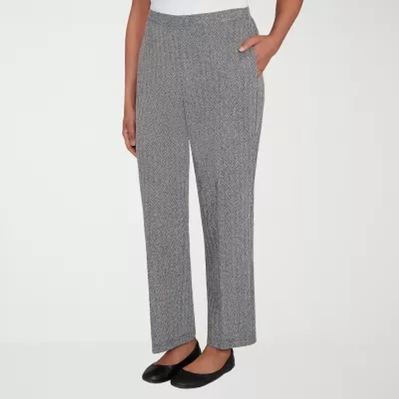 Alfred Dunner Jet Setter Womens Straight Pull-On Pant