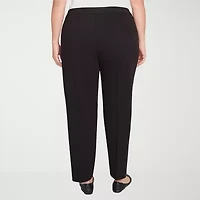 Alfred Dunner Jet Setter Womens Straight Plus Short Pull-On Pant