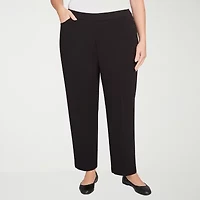 Alfred Dunner Jet Setter Womens Straight Plus Short Pull-On Pant
