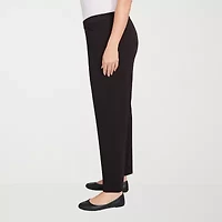 Alfred Dunner Jet Setter Womens Straight Plus Short Pull-On Pant