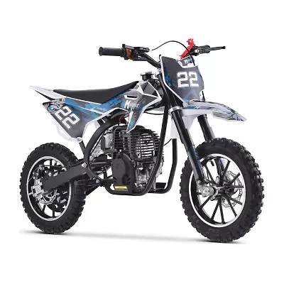 Demon Dirt Bike 50cc Blue Ride-On Car