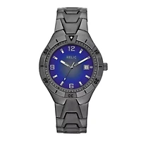 Relic® Vince Mens Gunmetal Degrade Dial Bracelet Watch ZR12056