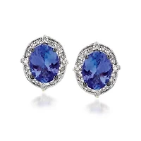 Le Vian® Grand Sample Sale™ Blueberry Tanzanite®  & Vanilla Diamonds® Earrings set in 14K Vanilla Gold®