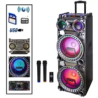 Befree Sound Dual 10 Inch Subwoofer Bluetooth Portable Party Speaker