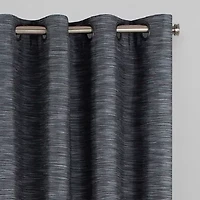 Eclipse Warren Grommet Top Energy Saving 100% Blackout Single Curtain Panel