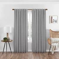 Eclipse Nora Rod Pocket Back Tab Blackout Single Curtain Panel