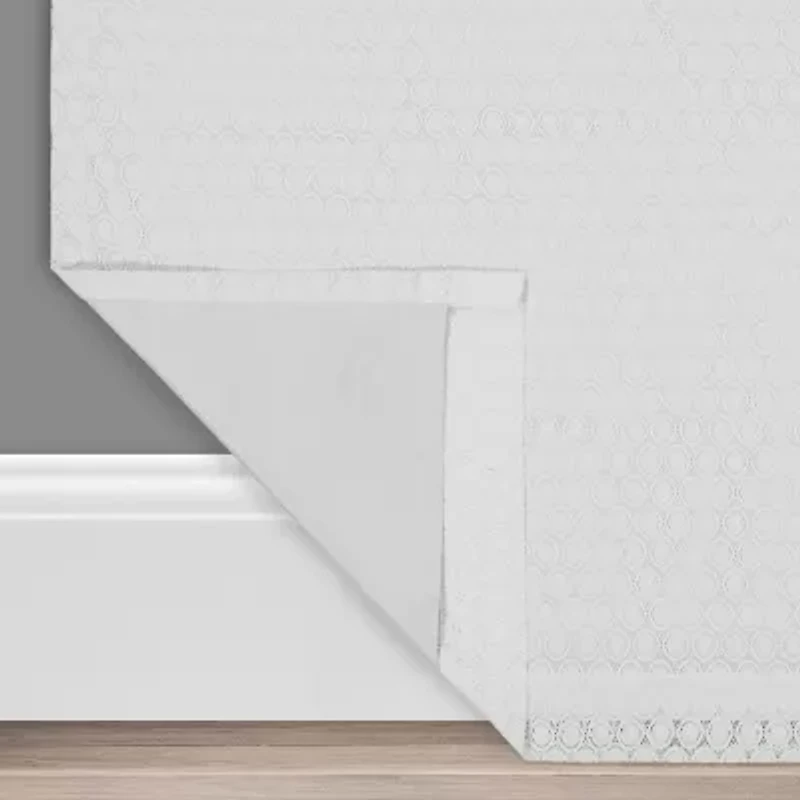 Eclipse Nora Crochet Rod Pocket Back Tab Blackout Single Curtain Panel