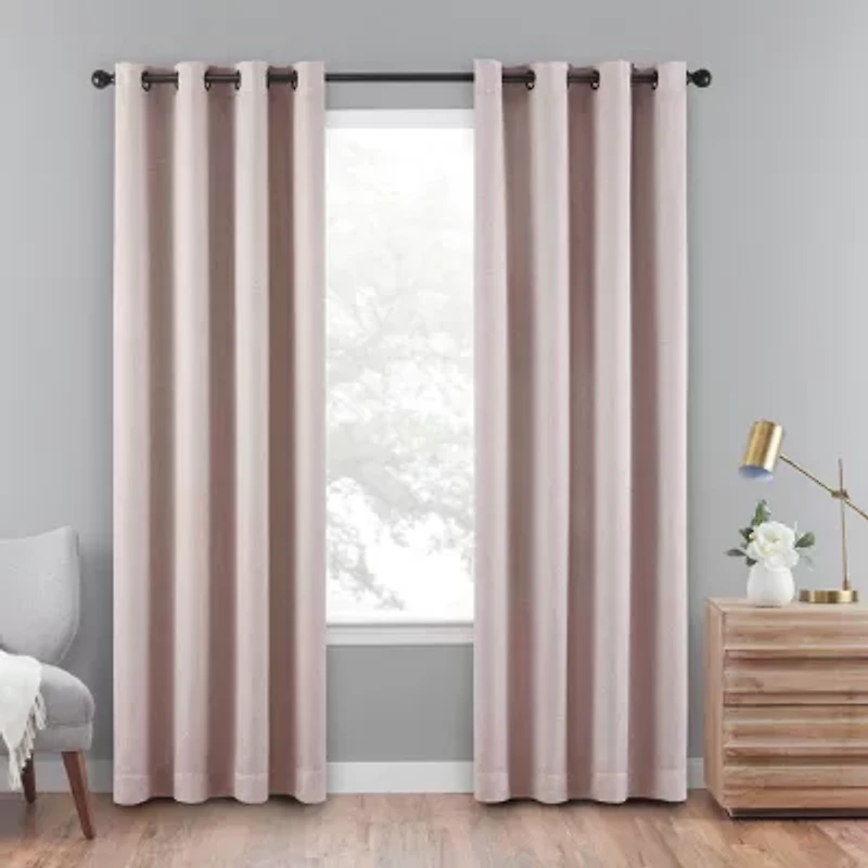 Eclipse Cara Grommet Top 100% Blackout Single Curtain Panel