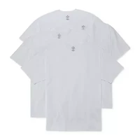 Stafford Heavyweight Mens 4 Pack Short Sleeve Crew Neck T-Shirt Tall