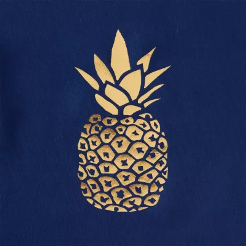 Saturday Knight Gilded Pineapple Shower Curtain