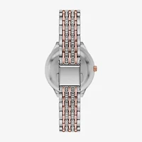 Geneva Geneva Ladies Womens Crystal Accent Silver Tone Bracelet Watch Fmdjm286