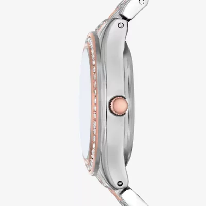 Geneva Geneva Ladies Womens Crystal Accent Silver Tone Bracelet Watch Fmdjm286