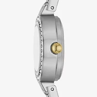 Geneva Geneva Ladies Womens Crystal Accent Silver Tone 2-pc. Watch Boxed Set Fmdjset078