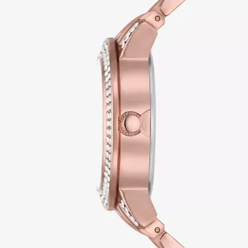 Ladies Boxed Sets Womens Crystal Accent Rose Goldtone 5-pc. Watch Boxed Set Fmdjset706