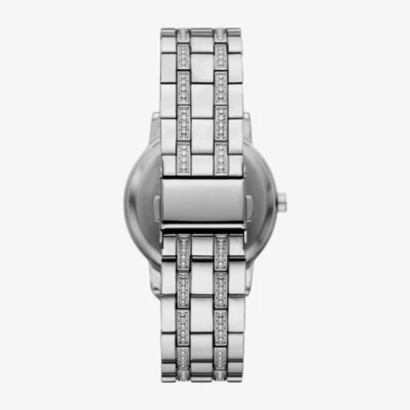 Ladies Boxed Sets Womens Crystal Accent Silver Tone 6-pc. Watch Boxed Set Fmdjset710