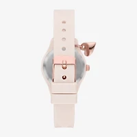 Womens Crystal Accent Pink Strap Watch Fmdjo292