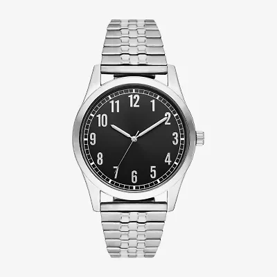 Mens Silver Tone Stainless Steel Expansion Watch Fmdjo297