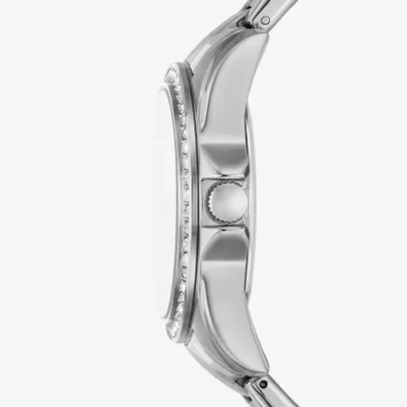 Relic By Fossil Womens Silver Tone Stainless Steel Bracelet Watch Zr16024