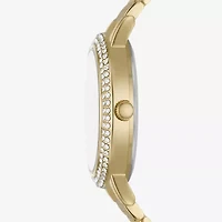 Relic By Fossil Womens Gold Tone Bracelet Watch Zr97011