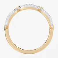 (G-H / Si1-Si2) Womens 1/4 CT. T.W. Lab Grown White Diamond 10K Gold Band
