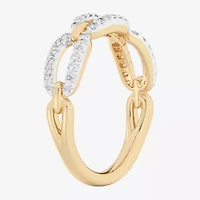 (G-H / Si1-Si2) Womens 1/4 CT. T.W. Lab Grown White Diamond 10K Gold Band