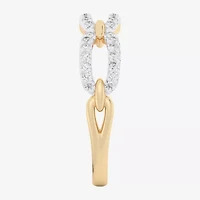 (G-H / Si1-Si2) Womens 1/4 CT. T.W. Lab Grown White Diamond 10K Gold Band