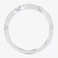 (G-H / Si1-Si2) Womens 1/4 CT. T.W. Lab Grown White Diamond 10K Gold Cocktail Ring