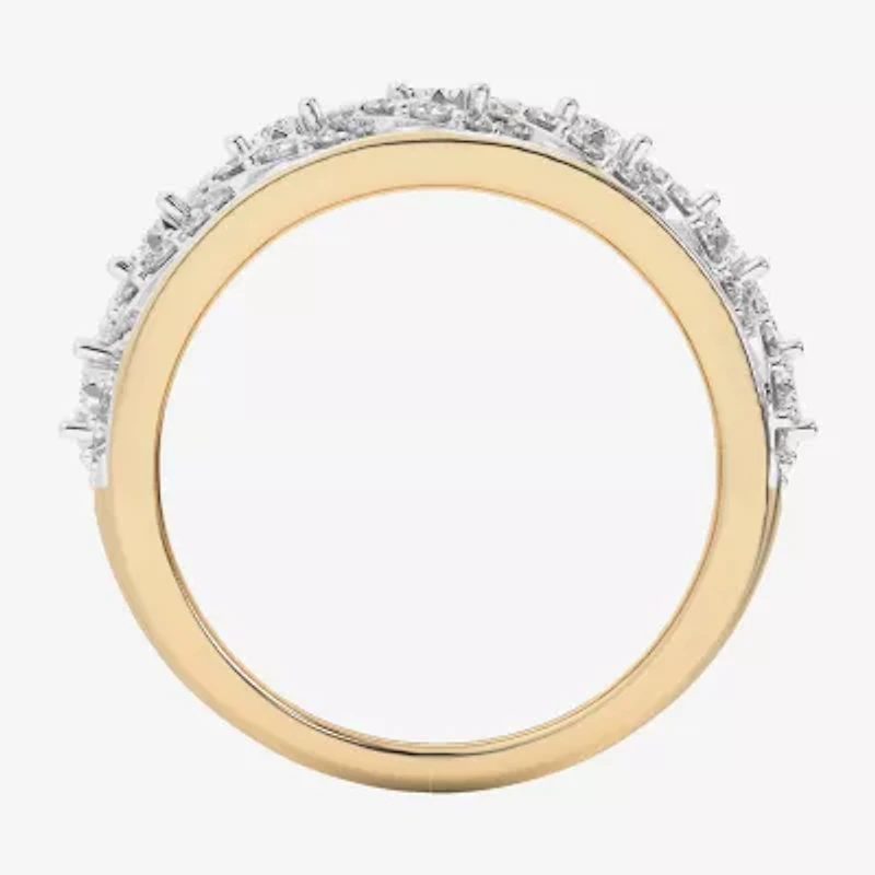 G-H / Si1-Si2) Womens / CT. T.W. Lab Grown White Diamond 10K Gold Band