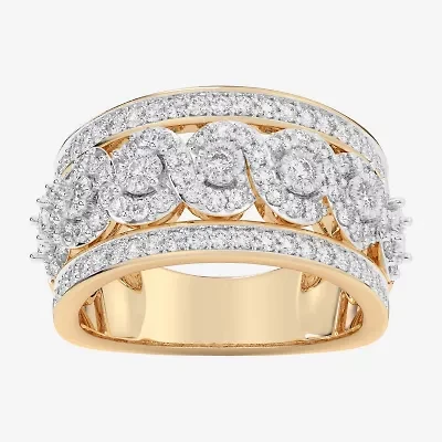 G-H / Si1-Si2) Womens CT. T.W. Lab Grown White Diamond 10K Gold Band
