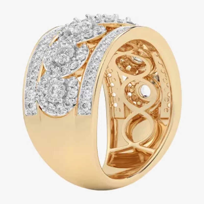 G-H / Si1-Si2) Womens / CT. T.W. Lab Grown White Diamond 10K Gold Band