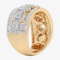 G-H / Si1-Si2) Womens / CT. T.W. Lab Grown White Diamond 10K Gold Band