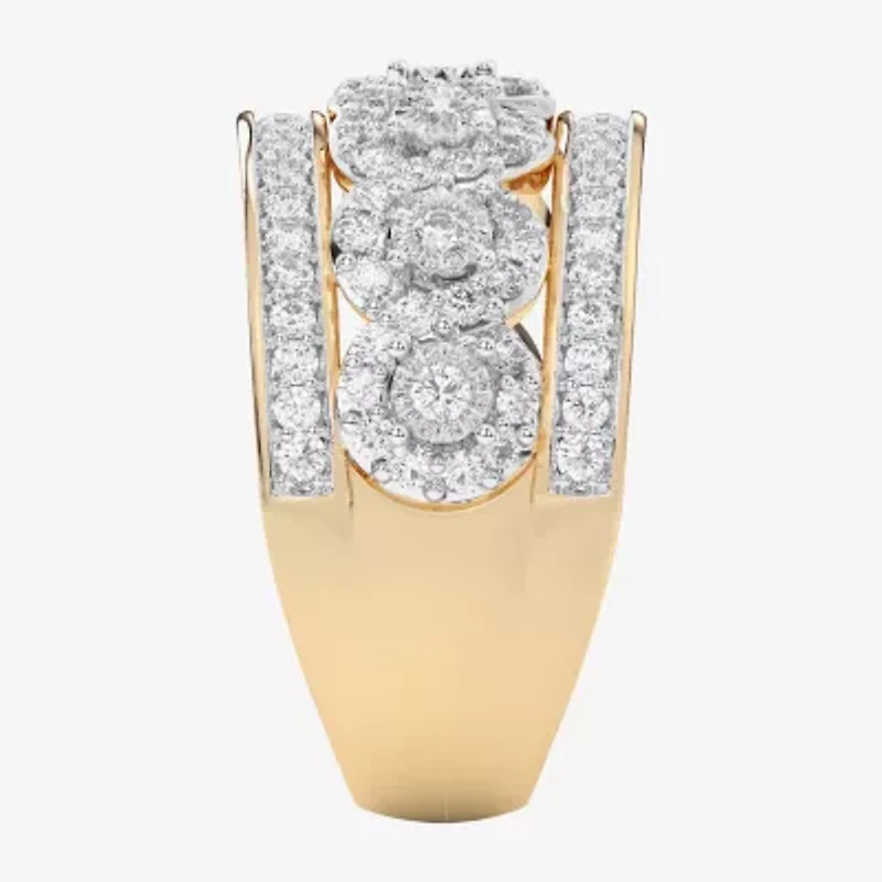 G-H / Si1-Si2) Womens / CT. T.W. Lab Grown White Diamond 10K Gold Band