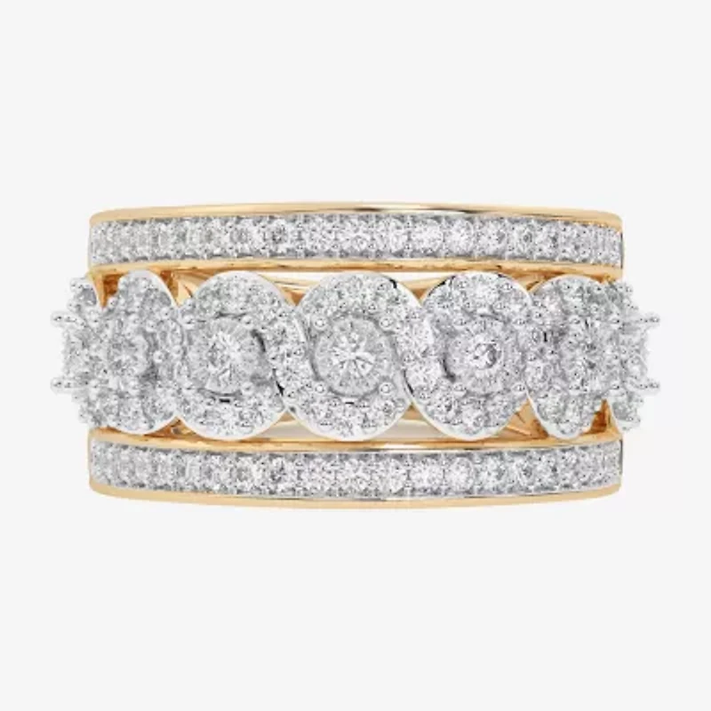 G-H / Si1-Si2) Womens / CT. T.W. Lab Grown White Diamond 10K Gold Band